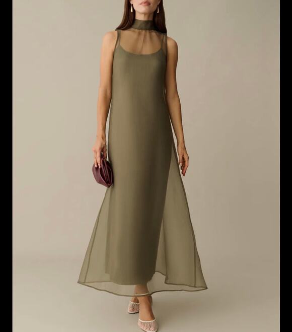 CAARA Dresses & Skirts - New NWT Caara Aletta dress moss gray dress sz XS $222